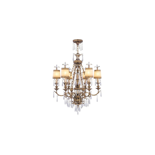 La Bella 6 Light 1 Tier Chandelier with Crystal Accents