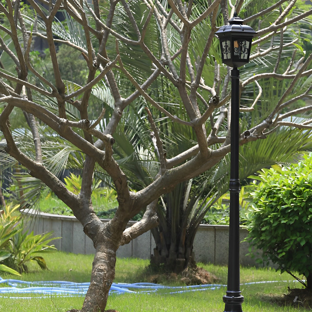 Retro Minimalist LED Waterproof European Style Garden Lamp Post Lights