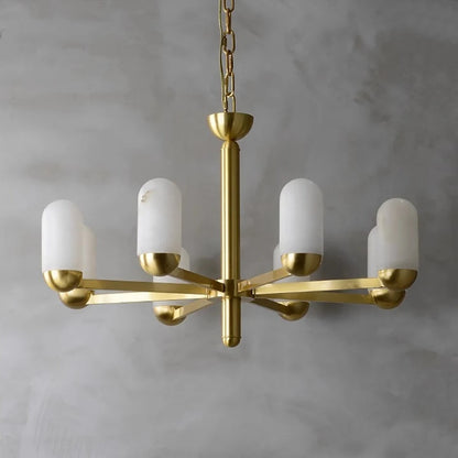 Moonshade Natural Marble Multi Light Chandelier
