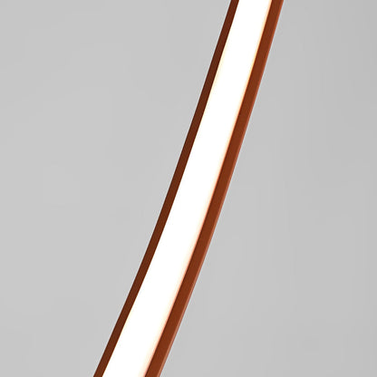Flexible Long Art Leather Belts Minimalist Duplex Staircase Chandelier