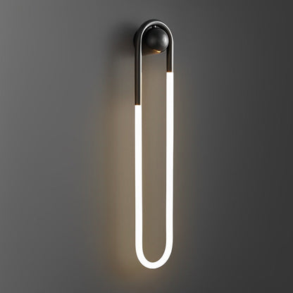 Round Rectangular Three Step Dimming LED Copper Minimalist Wall Lamp