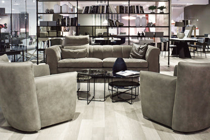 Tulip Swivel Chair - Clay Leather