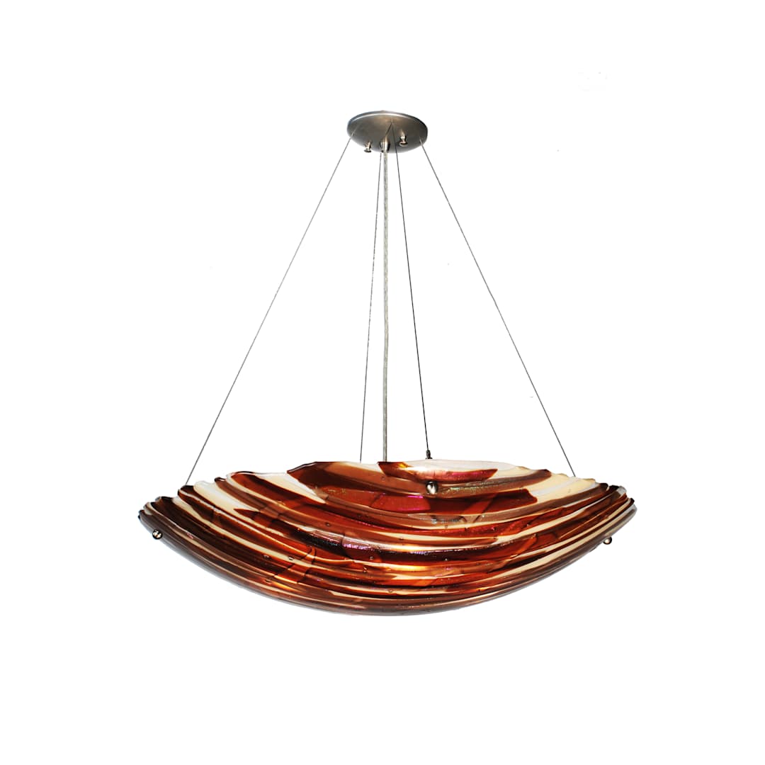 4 Light 30" Wide Pendant with Handmade Shade