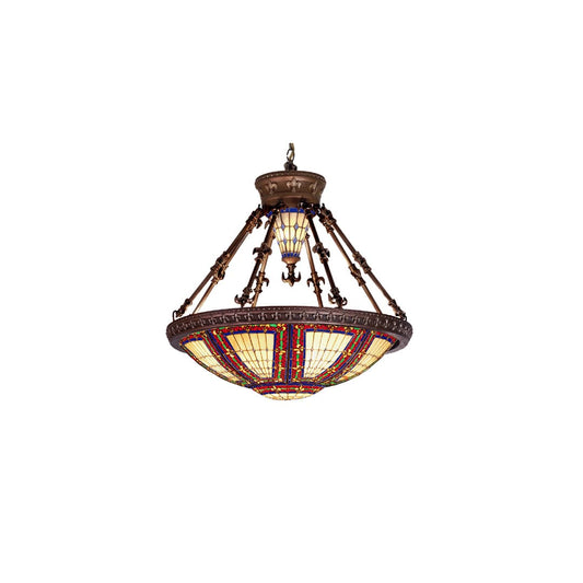 Tiffany Eight Light Down Lighting Pendant