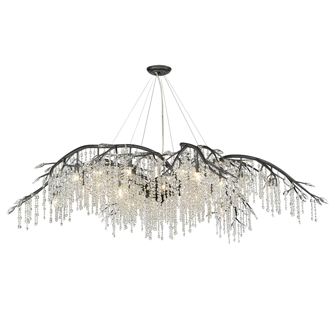 Autumn Twilight 24 Light 78" Wide Crystal Chandelier