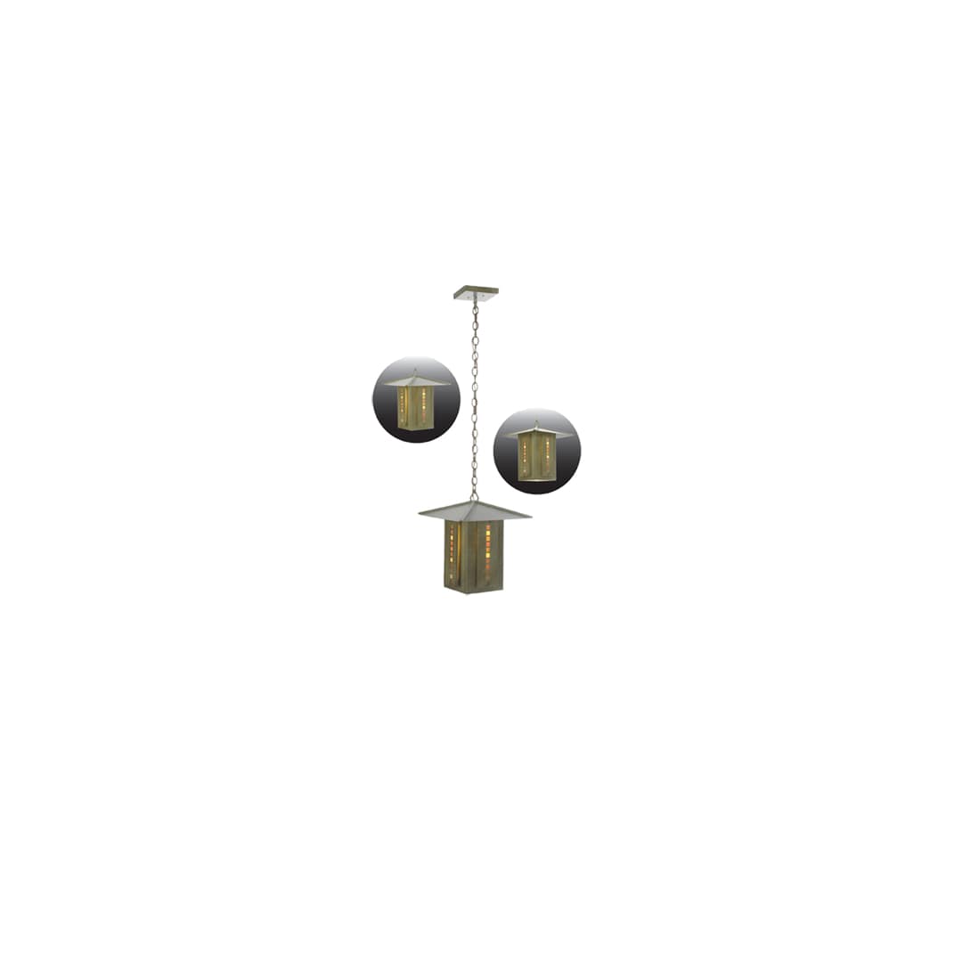 Single Light Down Lighting Outdoor Pendant from the Moss Creek Collection