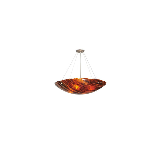4 Light 29" Wide Pendant with Handmade Shade