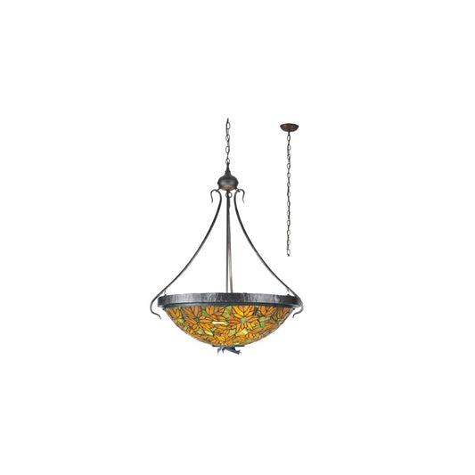 4 Light 30" Wide Pendant with Handmade Shade