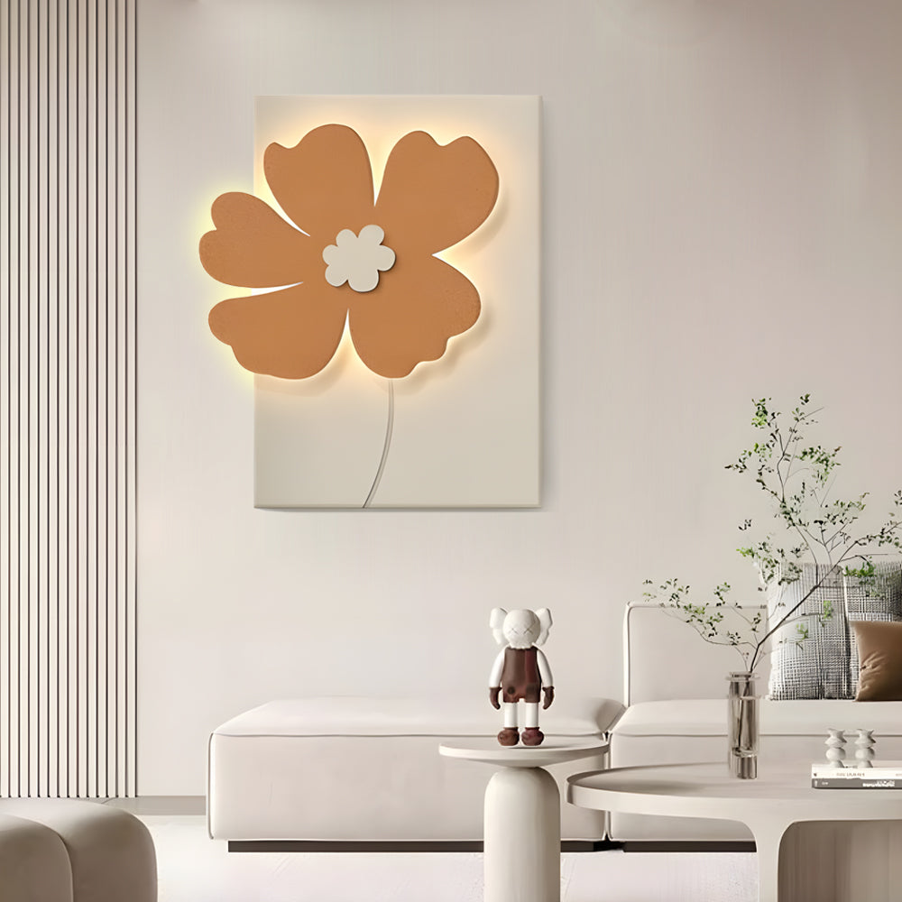 Flowers Three-Dimensional Sandstone Painting USB Remote Decorative Painting