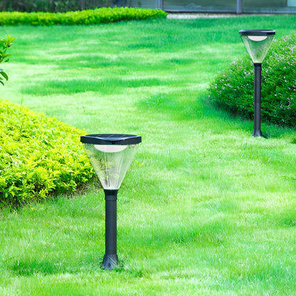 Waterproof Intelligent Light Control Led Black Modern Solar Lawn Lamp