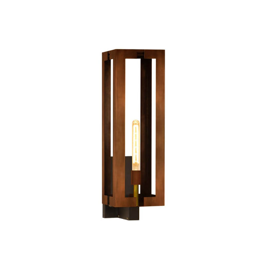 Aurora 2 Light Copper 28" Tall Electric Outdoor Wall Sconce