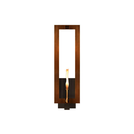 Aurora Copper 28" Tall Natural Gas Outdoor Wall Sconce