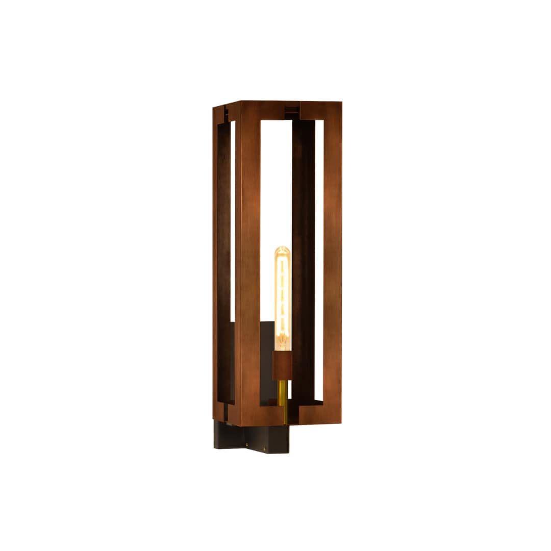 Aurora Copper 2 Light 33" Tall Electric Outdoor Wall Sconce