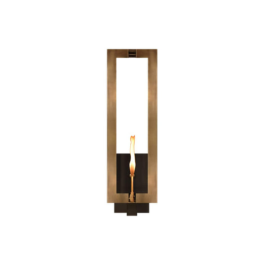 Aurora Brass 28" Tall Natural Gas Outdoor Wall Sconce