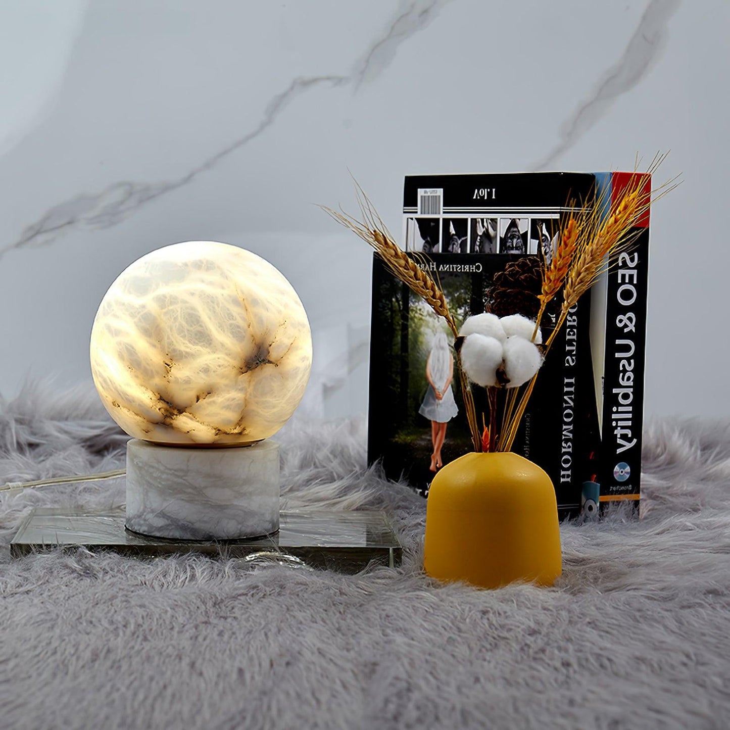 Marble Ball Reading light Table Lamp