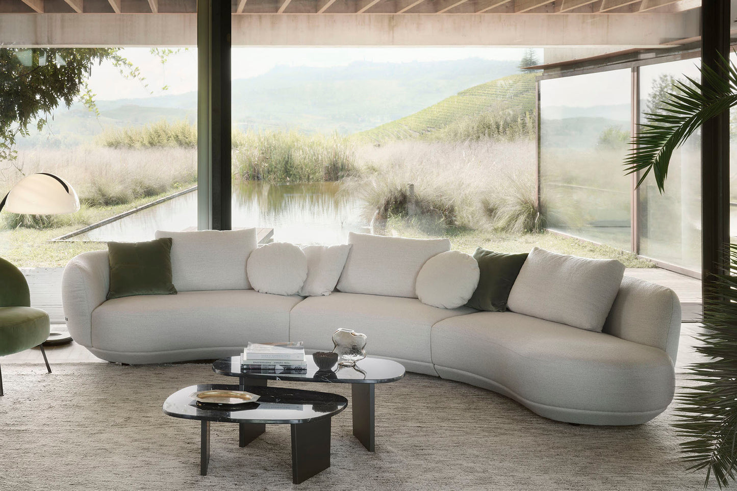 Andali 3pc Sectional - Cream