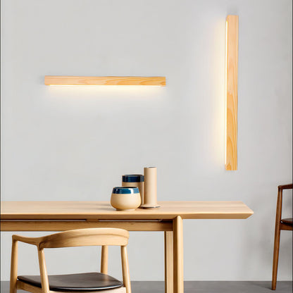 Arlo Linear Wood Lamp bracket Wall Light