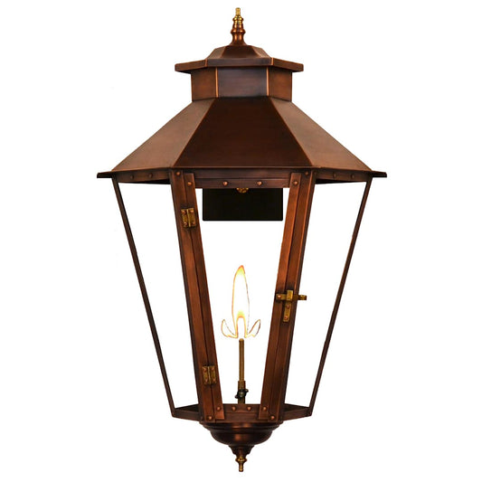 Bayou Street 34" Tall Copper Natural Gas Outdoor Wall Sconce
