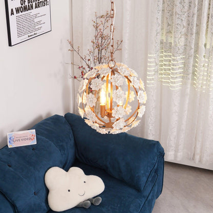 Bianca Floral Orb Ceiling fixture Chandelier