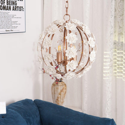Bianca Floral Orb Ceiling fixture Chandelier