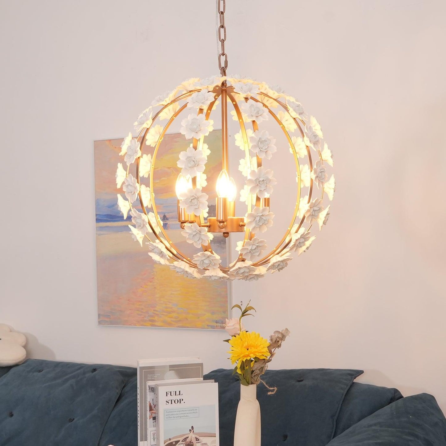 Bianca Floral Orb Ceiling fixture Chandelier