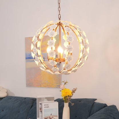 Bianca Floral Orb Ceiling fixture Chandelier