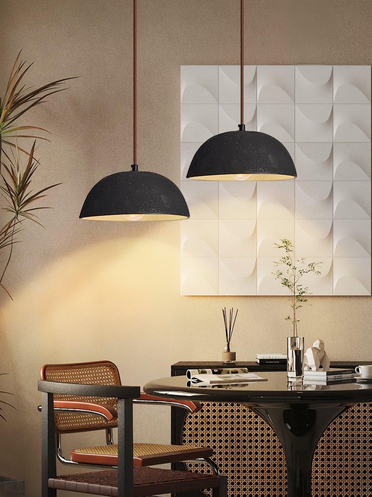 Black Arch Ceramic Ceiling light fitting Pendant Lamp