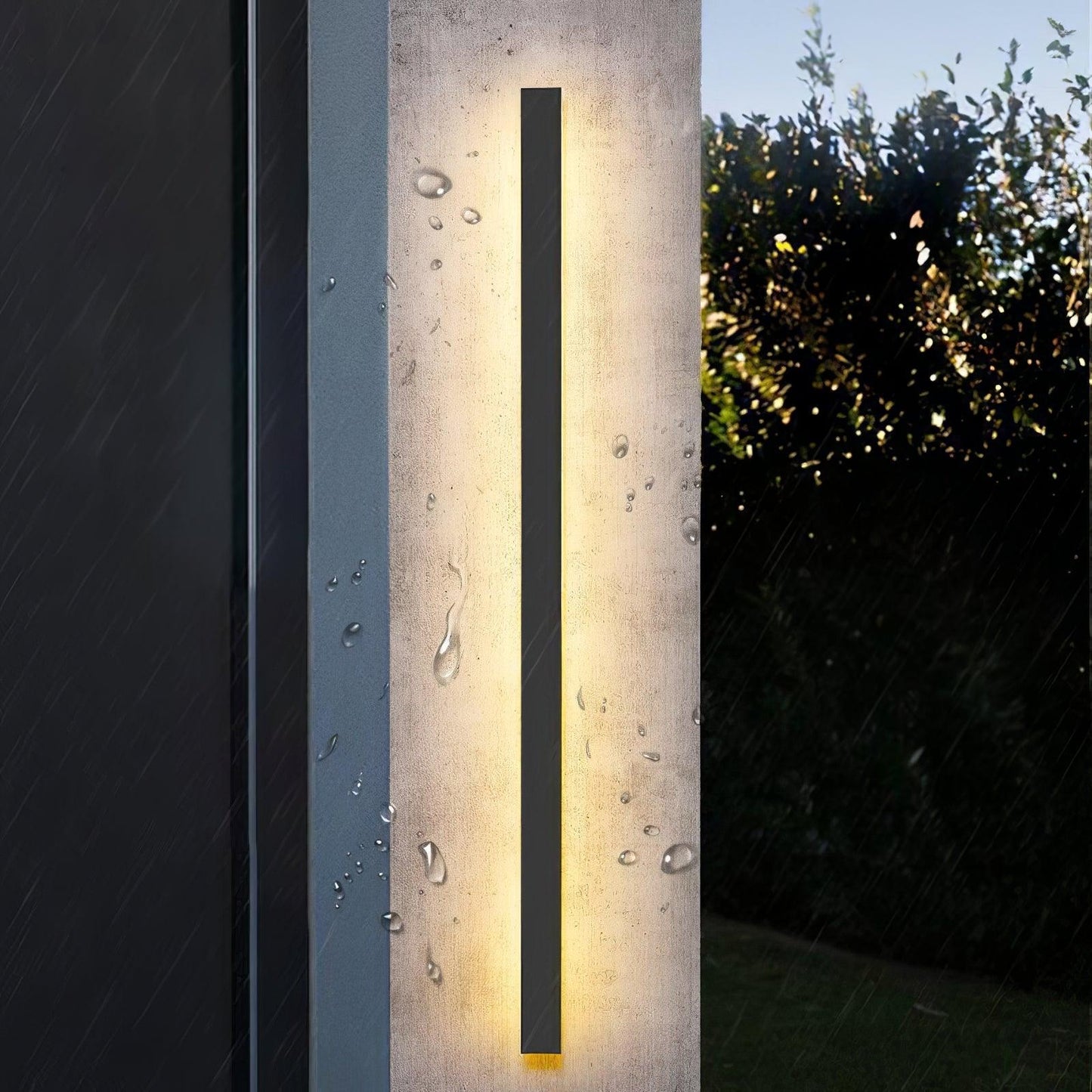 Long Strip Solar Patio light Outdoor Sconce