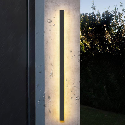 Long Strip Solar Patio light Outdoor Sconce
