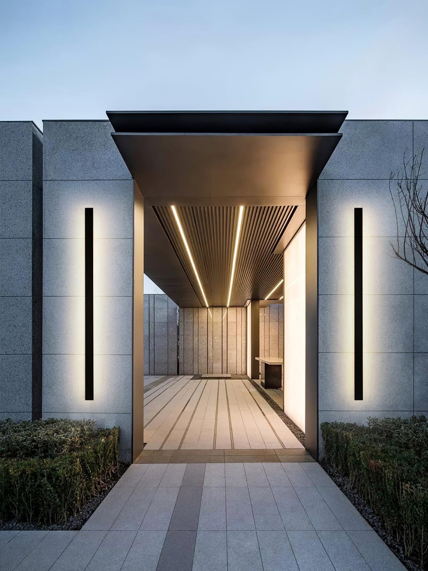 Long Strip Solar Patio light Outdoor Sconce