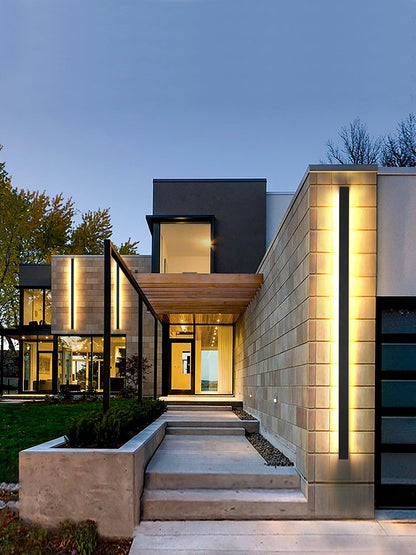 Long Strip Solar Patio light Outdoor Sconce