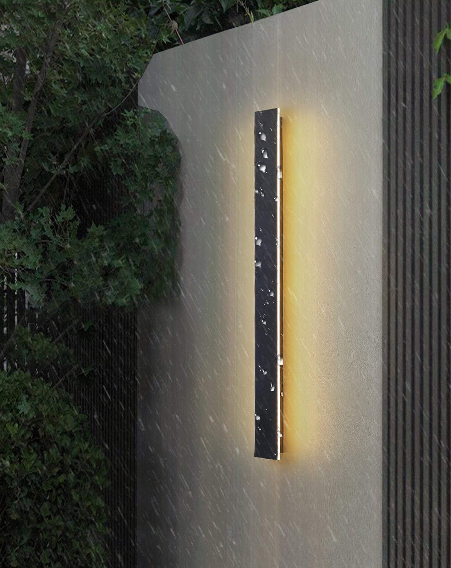 Long Strip Solar Patio light Outdoor Sconce