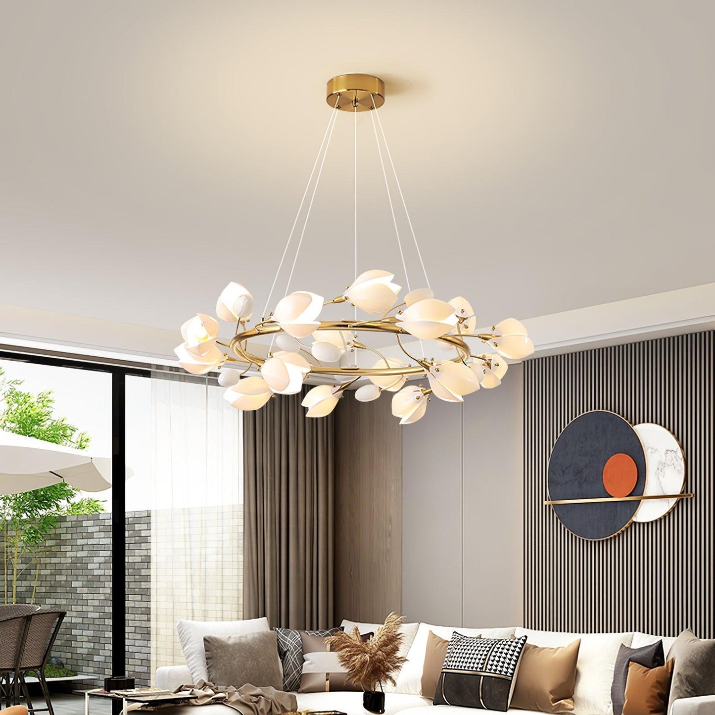 Porcelain Magnolia Pendant light Chandelier