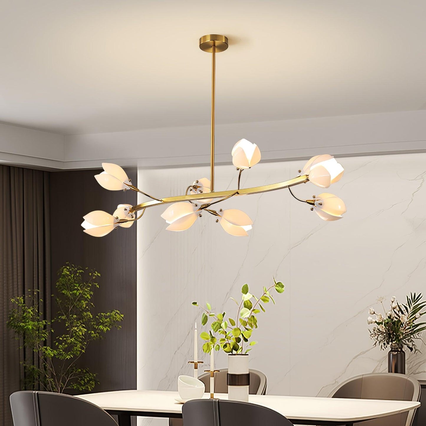 Porcelain Magnolia Pendant light Chandelier
