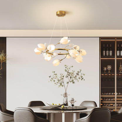 Porcelain Magnolia Pendant light Chandelier
