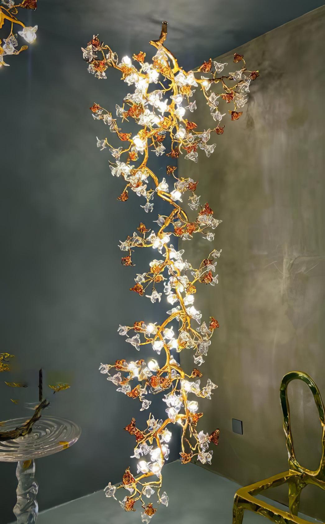 Brass Maple Branch Pendant light Chandelier