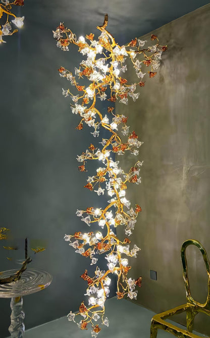 Brass Maple Branch Pendant light Chandelier