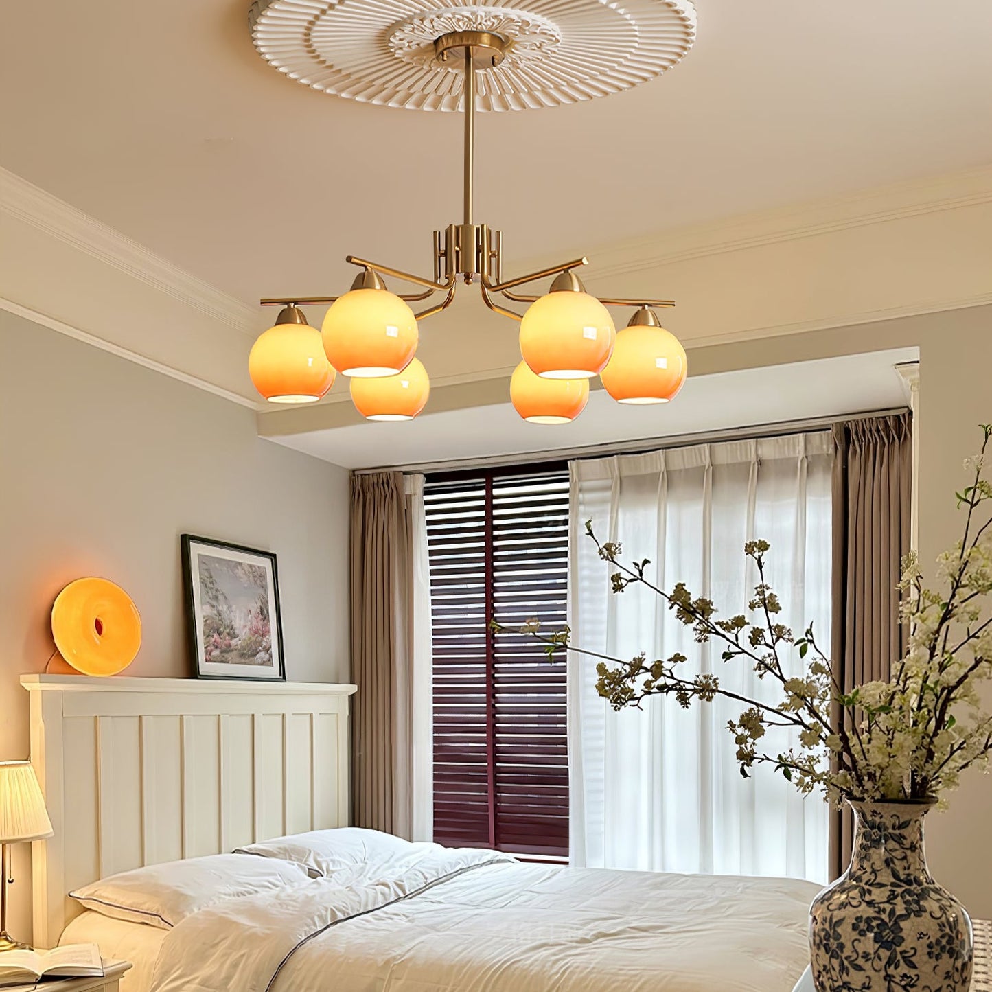 Caramel Sphere Ceiling fixture Chandelier