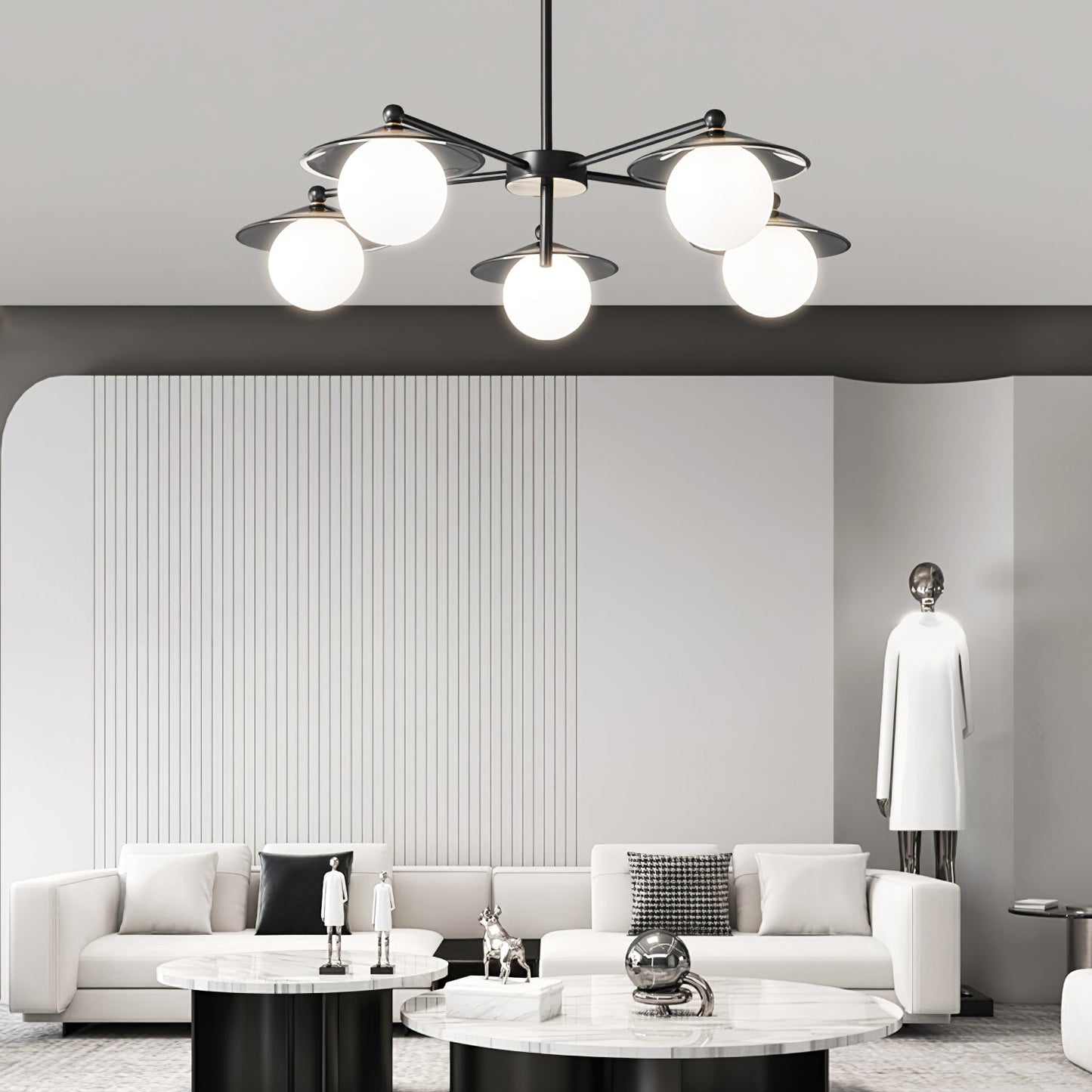 Celestial Saucer Candelabrum Chandelier