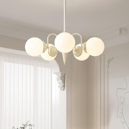 Cream Ball Electrolier Chandelier