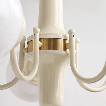 Cream Ball Electrolier Chandelier