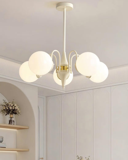 Cream Ball Electrolier Chandelier