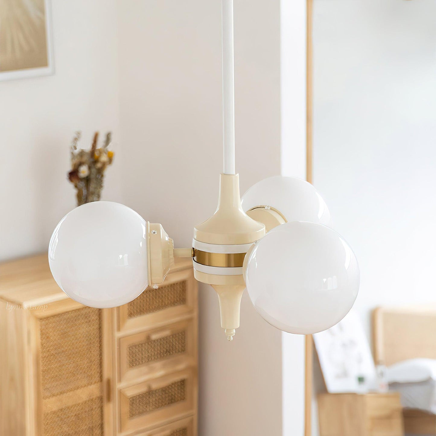 Cream Ball Electrolier Chandelier