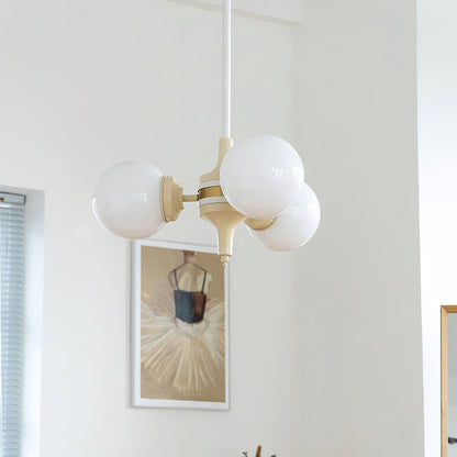 Cream Ball Electrolier Chandelier