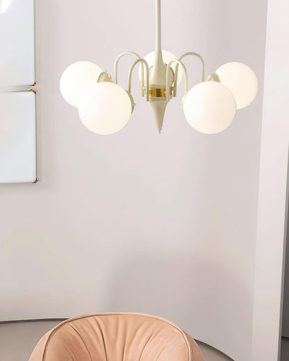 Cream Ball Electrolier Chandelier