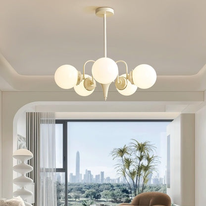 Cream Ball Electrolier Chandelier