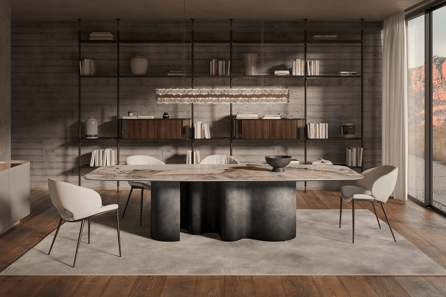 Papel Keramik Dining Table - 118 In