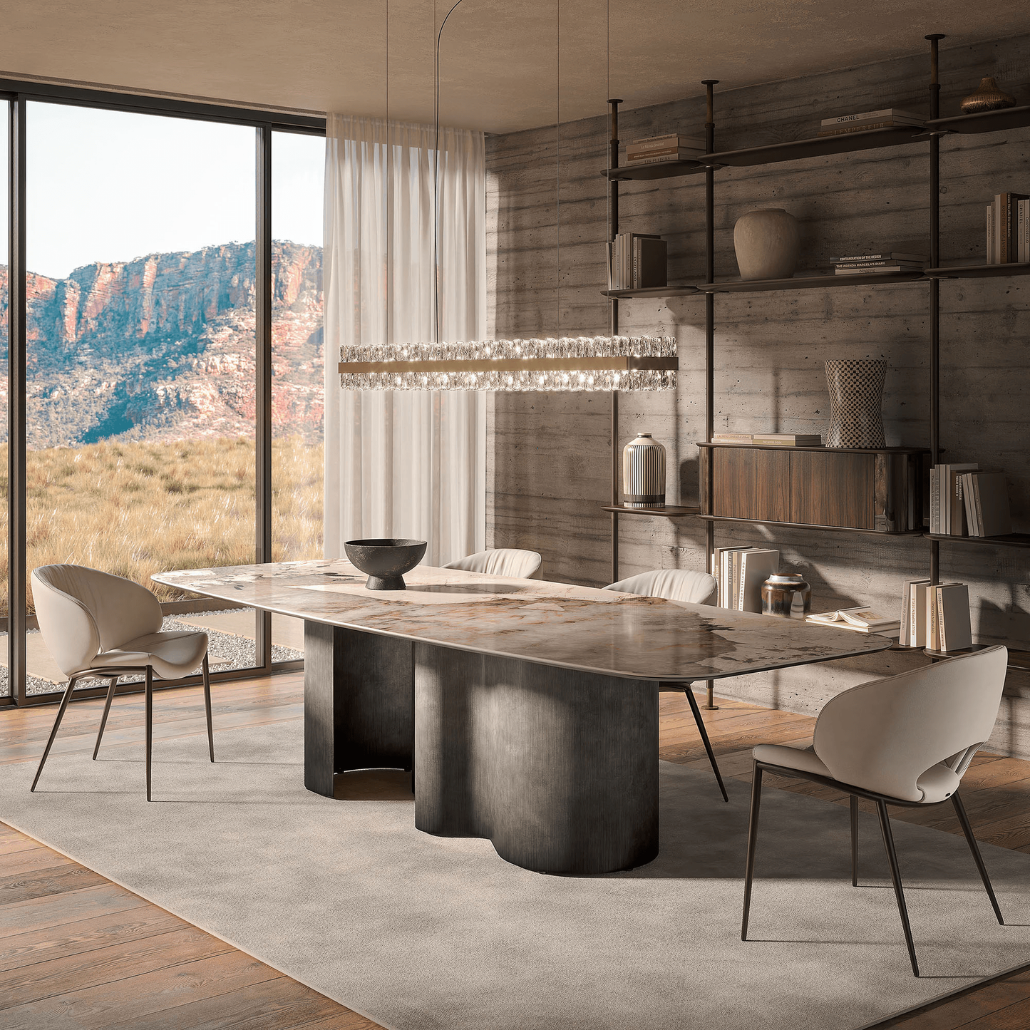 Papel Keramik Dining Table - 118 In