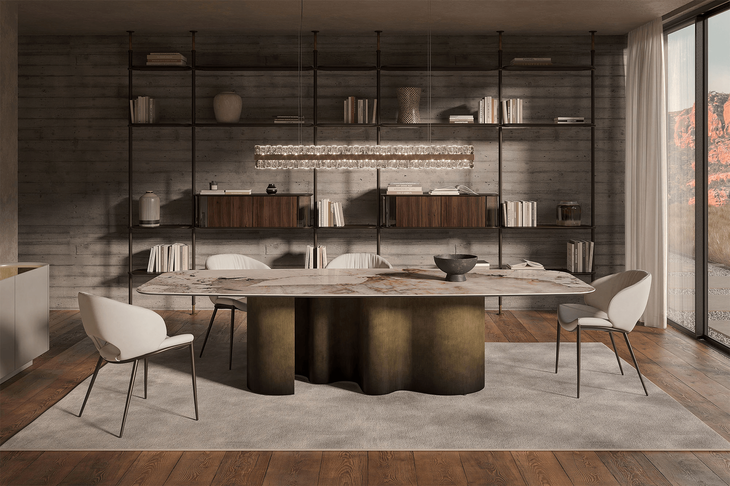 Papel Keramik Dining Table - 94.5 In