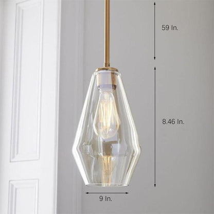 Nordic Classic Copper Glass Pendant Lights Industrial Style Droplight